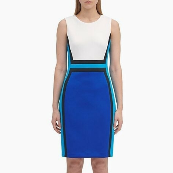 Calvin Klein color block dress - Picture 2 of 7